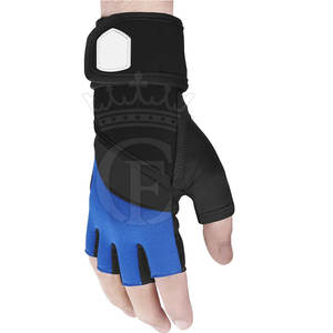 Concevez vos propres gants de gymnastique demi-doigts Gants de fitness en cuir personnalisés pour le sport et la salle de sport - Product Image 2