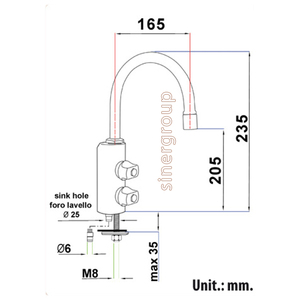 Grifo de 2 Vías 2011 con Conexión Rápida de 6mm para Agua Pura, Acabados Multicolores - Product Image 2