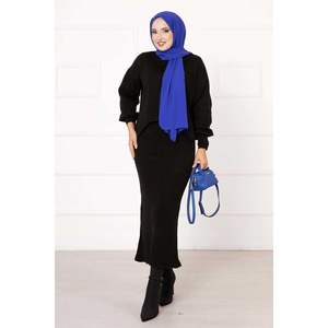 Ensemble 2 pièces court noir à motif régulier LSTD Body 165cm Turquie - Product Image 4