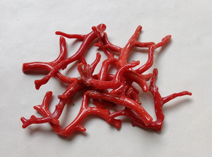 HERMOSO 100% Piedra preciosa de coral rojo italiano natural, palo pulido suave de coral suelto, palo de coral rojo de calidad AAA +, coral rojo - Product Image 4