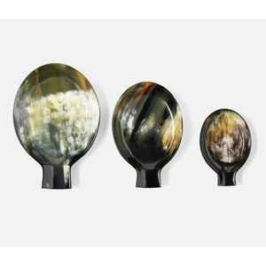 Cuchara de sopa de cuerno de búfalo Natural de alta calidad espejo mango largo duradero para uso doméstico en restaurante | Cubiertos clásicos hechos a mano - Product Image 1