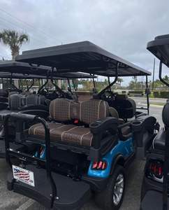 Voiturette de golf électrique 6 places 48V, pliable, avec siège arrière et panier à glace, pour utilisation sur les terrains de golf, haute performance, longue portée, utilitaire - Product Image 6