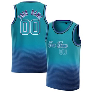 Maillots de basket-ball KIDS USA 9 couture broderie vêtements de sport d'extérieur trou net respirant culture Hip hop bleu blanc grande taille - Product Image 6