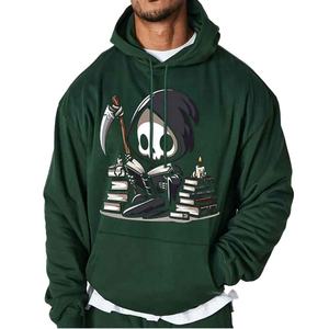 Sudadera con capucha con serigrafía para hombre, Jersey de algodón polar de gran tamaño, venta al por mayor, moda informal, ropa de calle, gimnasio, entrenamiento, estilo de invierno - Product Image 5