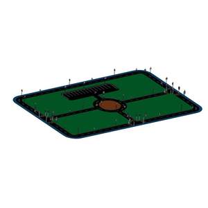 Parc éducatif de circulation pour enfants en plastique et bois pour les occasions en plein air - Product Image 1