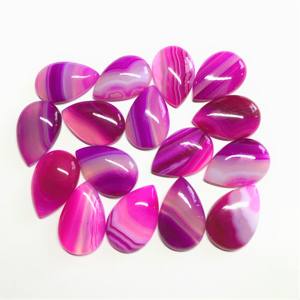 หินอาเกตทรงลูกแพร์ทรงหลวมขนาด20x30มม. พลอยสีสวยได้รับการรับรองจากความร้อน - Product Image 4