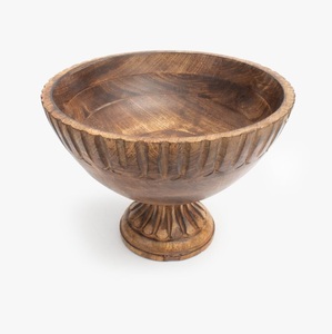 Cuencos redondos de madera natural, venta al por mayor, cuencos de vela de madera pequeños y grandes, cuencos de madera para fruta y ensalada - Product Image 1