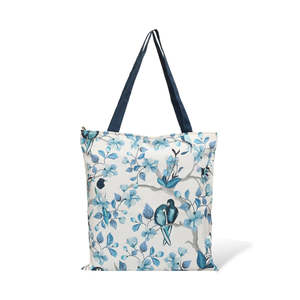 Bolsas de lona de algodón con diseño de pájaros del paraíso y cierre de cremallera - Product Image 6
