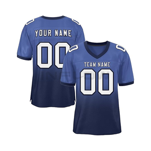 Camiseta de Fútbol Americano de Talla Grande, Transpirable, Personalizada, Sublimada, de Malla, con Bandera, Bordado Americano, para Deportes al Aire Libre - Product Image 4