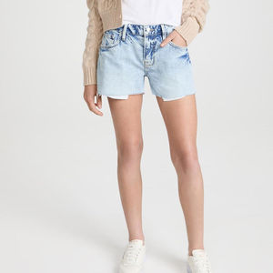 2026 New Arrival Women's Slim Straight Fit Jeans Shorts Low Rise Denim with Color Laser <b>Detail</b> Breathable OEM Customized Service - Product Image 1