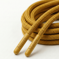 Cordon de serrage personnalisé avec logo imprimé |   Chaussures écologiques imperméables tressées à 3 brins, résistantes aux produits chimiques et aux hautes températures