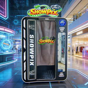 custom logo retro wooden photo booth machine instant print selfie machine - Product Image 4