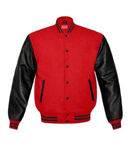 2023 diseño superior personalizado nueva chaqueta de béisbol para hombres moda para hombres usa diseño vino rojo para hombres Slim Fit College Varsity Jacket - Product Image 1