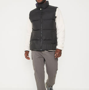 <b>Top</b> Selling Men's Waistcoats <b>Bubble</b> Warm Breathable Sleeveless Heated Vest Jackets Zipper Closure Custom Logo Winter Cheap Price - Product Image 1