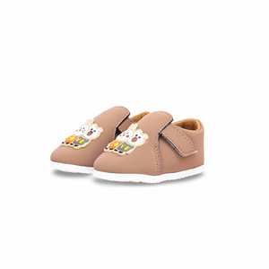 Botines informales estilo baloncesto beige para niños KD9779 - Product Image 3