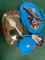 Boîtes à lunch pour enfants en acier inoxydable Elite, couleur bleue, durables, étanches, capacité de 600 ml, couvercle à clipser, sans BPA, modernes, de qualité alimentaire pour l'école