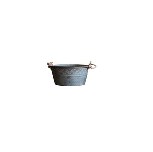 Cesta de carrito de cubiertos de Metal galvanizado con mango cómodo para el hogar, guardería, cocina, Picnics, comedor, jardín - Product Image 4