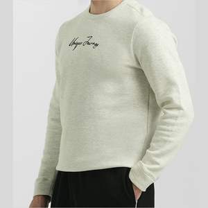 Sweat-shirts à col rond doublés en molleton French Terry de qualité supérieure, 400 grammes, mélanges de coton, impression de logo personnalisée pour hommes et femmes - Product Image 3