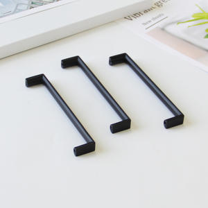 Poignées de meuble modernes en alliage de zinc noir mat pour armoires, tiroirs, placards, salons et bureaux - Meubles durables et écologiques - Product Image 4
