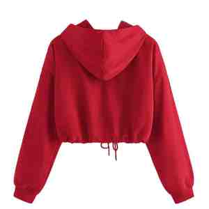 Ropa de calle, gran oferta, sudaderas con capucha cortas para mujer, hechas en Material de alta calidad, sudaderas con capucha transpirables para mujer - Product Image 2