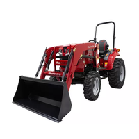 Petits équipements de charge frontale pour tracteurs à vendre, chargeuse sur pneus Mahindra avec moteur et composants de pompe, matériel agricole