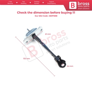 BDP1698-1 2 Pièces Charnière de porte arrière avec butée de freinage et limiteur pour i20 MK1 PB PBT 2008-2015 794801J000 794901J000 - Product Image 5