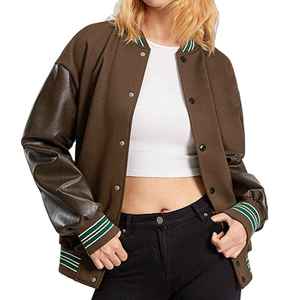 High Street Style Unisex Winter Varsity <b>Jacket</b> Stand Collar-Eco-Friendly Windproof Design Customizable Colors Sizes Reasonable - Product Image 5