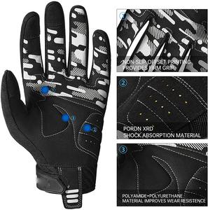 Gants de course de cyclisme à doigts entiers personnalisés OEM respirants pour Motocross VTT Protection des sports de route Nouvelle moto - Product Image 3