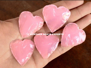 Best Selling High Quality Wholesale Flinted <b>Rose</b> <b>Quartz</b> <b>Heart</b> Murtaza Agate Gemstone Hand-Made Semi-Precious Stone Craft - Product Image 2