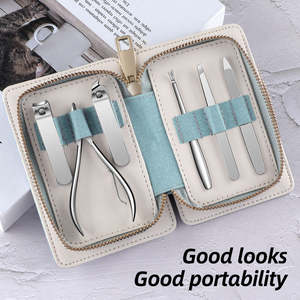 Professionnel de haute qualité 6 pièces en acier inoxydable coupe-ongles ensemble luxueux manucure pédicure coupe-ongles ciseaux Kit boîte - Product Image 2