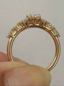 Anillo de Diamante Marquise Brillante de 1.00CT Cultivado en Laboratorio para Mujer, Oro Sólido de 14K, Regalo de Joyería para Aniversario, Boda o Promesa para Enamorados - Product Image 2