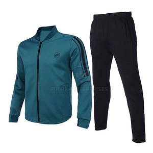 Chándal de algodón/poliéster transpirable ligero de alta calidad hecho a medida para hombres, conjuntos de manga larga de temporada de primavera - Product Image 1