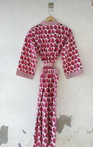 Batas Kimono estampadas de algodón para mujer, bata informal para ropa de playa, túnicas perfectas para dama de honor, regalo para ella - Product Image 5