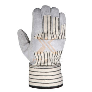 Private Label Design Your Own Customized Leather Working <b>Gloves</b> Waterproof Fireproof Features Safety Cuff High Quality Custom - Product Image 3