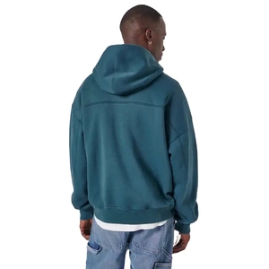 Pull à capuche d'hiver personnalisé pour homme, coupe régulière, style streetwear, lourd, respirant, avec boutons, couleur unie, vente en gros - Product Image 6