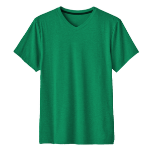 Unisex Basic <b>V</b>-Neck T-Shirt Casual Short Sleeve 100% Cotton 180 Grams Fabric Weight Solid Pattern Regular <b>Fit</b> Breathable - Product Image 2