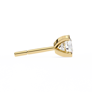 ต่างหูเม็ดกลมสีทอง14K สุดหรูสำหรับผู้หญิงและเด็กผู้หญิงเครื่องประดับเพชรทันสมัยเครื่องประดับประกายวิบวับ - Product Image 3