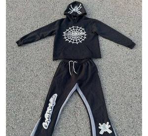 Conjunto Deportivo Unisex, Chándal de Peso Medio con Cuello Redondo y Cordón Ajustable, Pantalones Deportivos para Entrenamiento al Aire Libre, Informal, 100% Algodón, Transpirable, Corte Moderno - Product Image 5