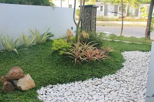 Mosaico de Guijarros Verdes, Azulejo Ecológico, Duradero y Moderno para Villas, Piedra de Guijarros Verdes, Bali Natural, Indonesia - Product Image 6