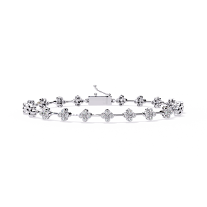 Pulsera de tenis para mujer a la moda Plata de Ley 925 Moissanite Diamond VVS Regalos de joyería fina a la venta - Product Image 1