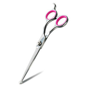 Ciseaux de toilettage pour animaux de compagnie en acier inoxydable avec bord émoussé finition miroir ciseaux de coupe de poils d'animaux avec vis réglable - Product Image 2