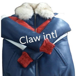 Manteau en cuir bouffant d'hiver vintage personnalisé Vestes en cuir de mouton véritable pour femmes avec fermetures à glissière Pakistan - Product Image 1