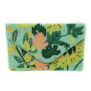 Sac à bandoulière perlé avec logo personnalisé brodé à la main pour femmes, fermeture à glissière, robe de dame vintage à la mode, beaux étuis - Product Image 6