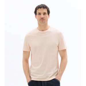 Men's Plain Cotton Short Sleeve O-Neck T-<b>Shirt</b> Regular Fit Solid Color Casual Style Jersey Knit <b>White</b> - Product Image 3