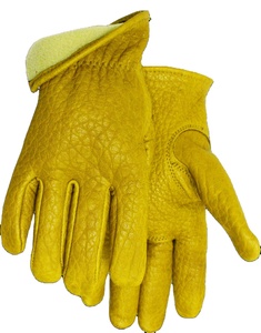 New Design Comfortable Safe Buffalo Grain Leather <b>Driver</b> Work <b>Gloves</b> Heat Resistance Personal Protective Hand Arm Protection - Product Image 6