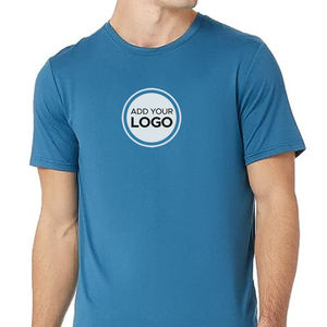 T-shirt à sublimation en polyester 100% sec pour hommes, vierge imprimable avec logo personnalisé pour le sport et les vêtements décontractés - Product Image 5