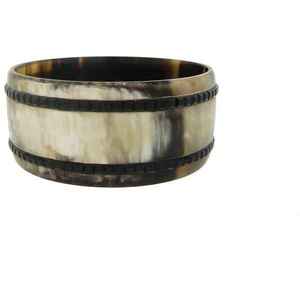 Bracelets fins tribaux faits à la main en corne de buffle naturelle polie, motif floral, charme chrétien, écologiques, modernes, bijoux de mariage - Product Image 6