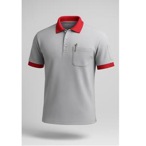 Camisa Casual para Hombre FMF, Resistente a las Arrugas, 60% Algodón, 40% Poliéster, Manga Corta, Cierre de Botones, Tejido de Punto TC, Duradera y de Fácil Cuidado - Product Image 5