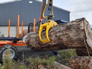 Remolque Forestal para Troncos con Grúa y Toma de Fuerza para Tractor, Capacidad de 10 Toneladas, Envío Gratuito - Product Image 5