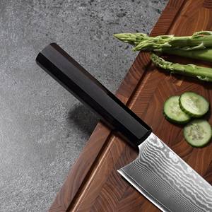 <span class=keywords><strong>Tokyo</strong></span> tozu el işi dövme tüy mutfak bıçağı şam bıçaklar abanoz Buffalo boynuz kolu ahşap kolu - Product Image 3